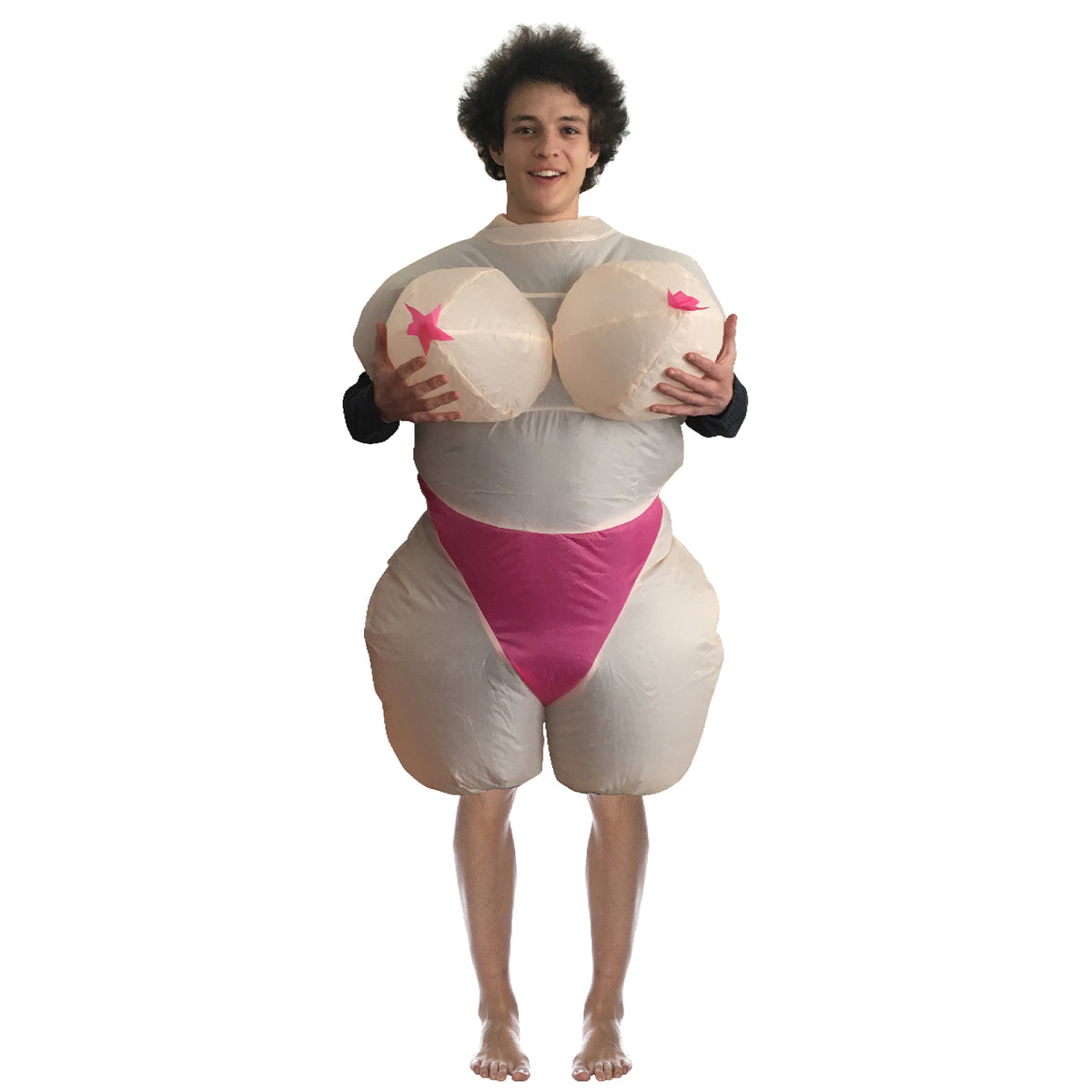 Disfraz inflable de grandes tetas