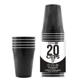 20 Gobelets Noirs 53cl